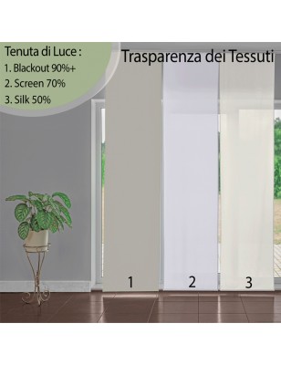 Tende a pannello in tinta unita beige