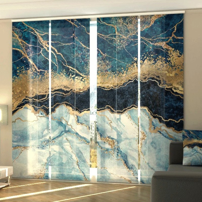 Pannello per parete da doccia effetto marmo Alluminio