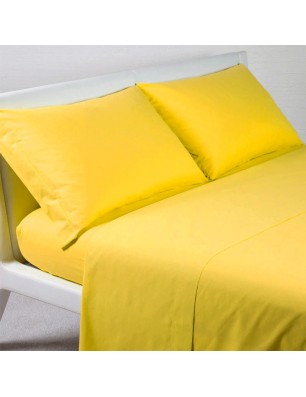 Completo letto singolo tinta unita in cotone Collezione Casa