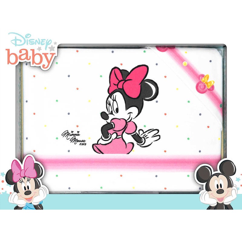 Lenzuolino lettino neonato Disney Minnie - Collezione Casa
