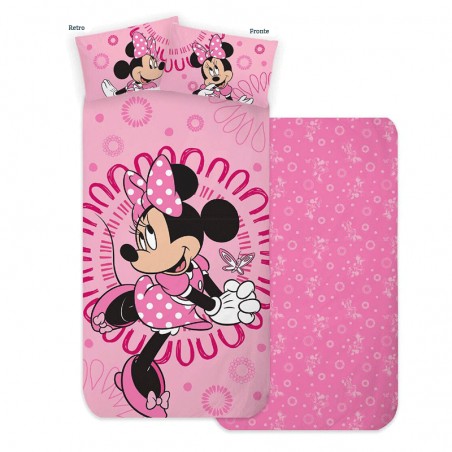 Copripiumino in cotone completo Caleffi Disney Minnie Retrò