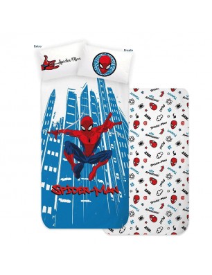 Lenzuola lettino singolo Spider-man Marvel in cotone - Collezione Casa