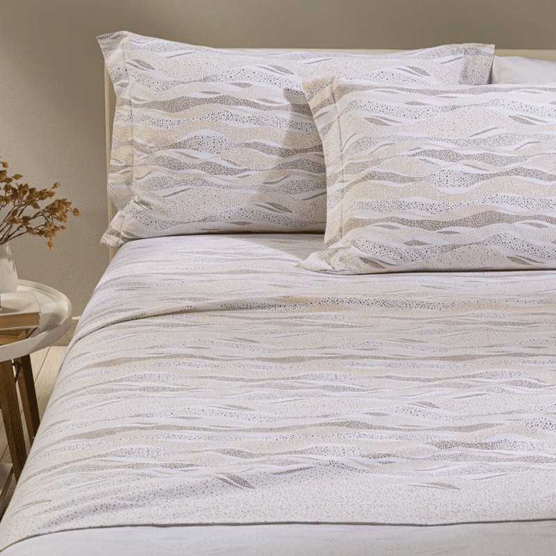Caleffi Completo lenzuola per letto singolo in puro cotone art