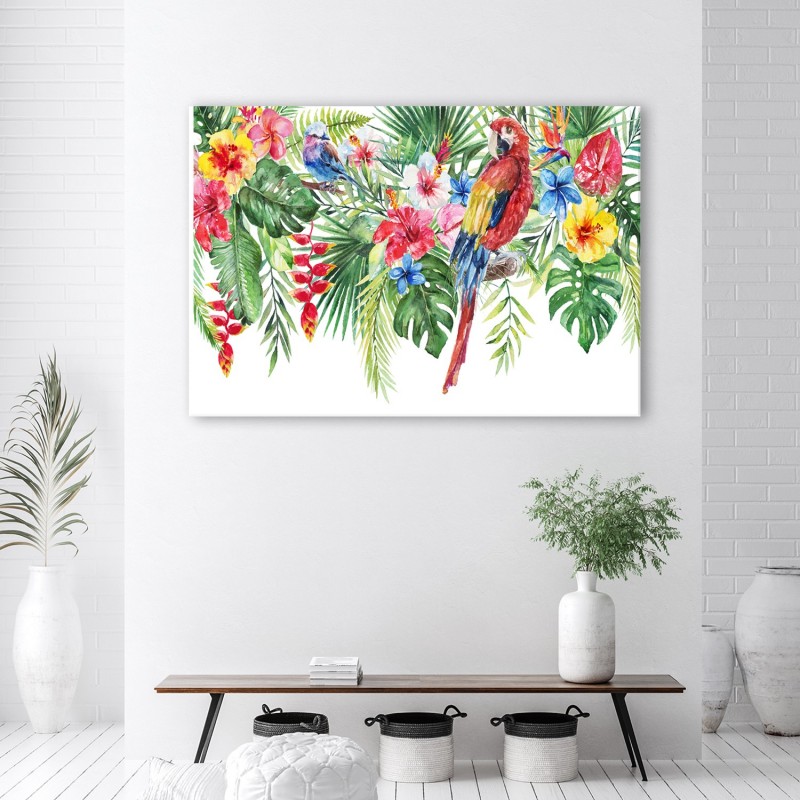 Quadro su tela Fiori e Foglie