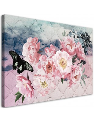 Quadro Canvas Rettangolare Shabby Chic Butterfly Collection