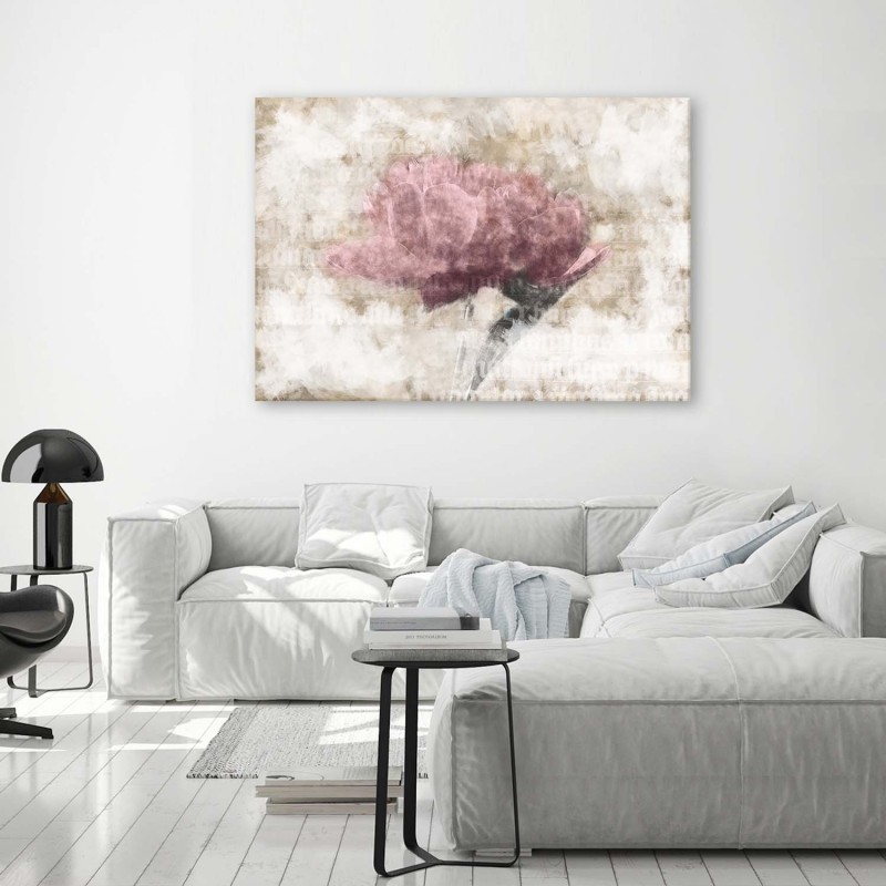 Fiori Vintage 11 Quadro Moderno su Tela Soggiorno Camera da Letto Cucina -  Rosa