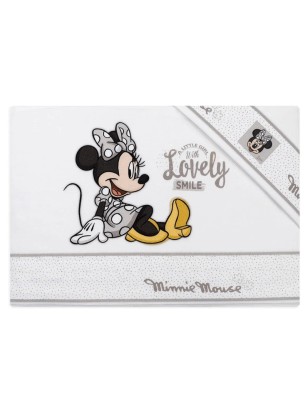 Lenzuola lettino neonato Minnie Mouse lovely smile Disney