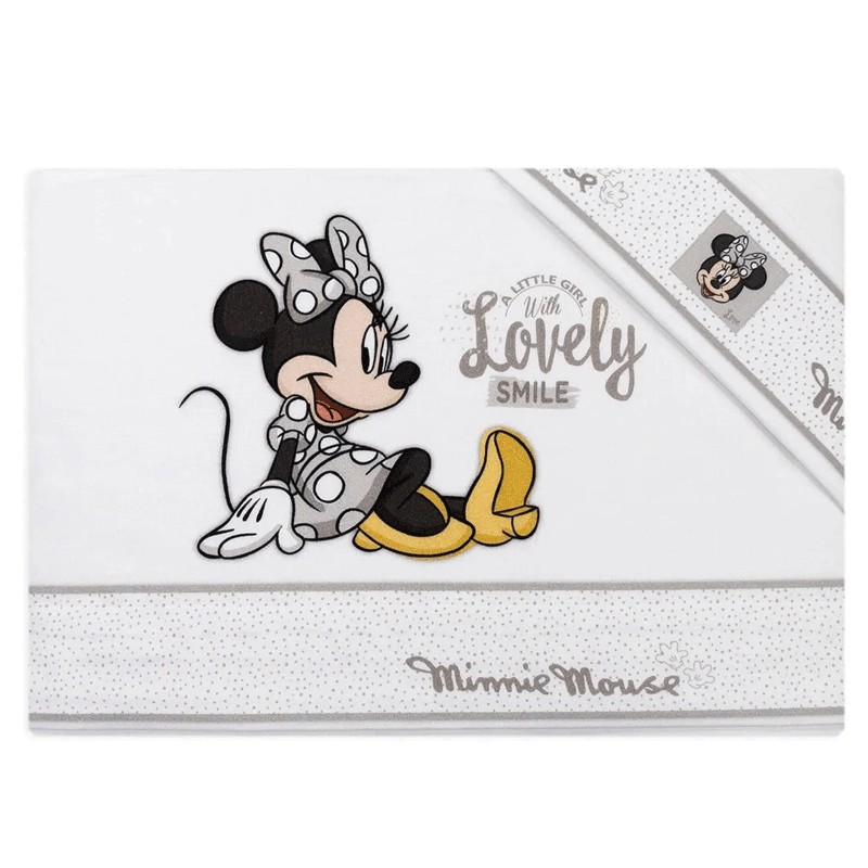 Lenzuola neonato Disney Minnie Mouse lovely smile