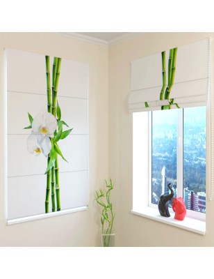 Tende a pacchetto su misura Bambù e orchidea bianca