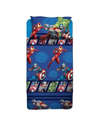 Lenzuola lettino singolo Avengers