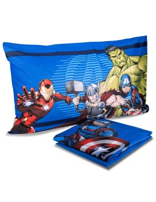 Lenzuola lettino singolo Avengers