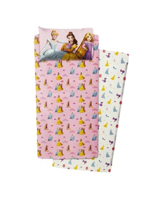 Completo letto singolo Disney Princess in cotone