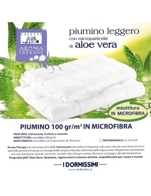 Piumino letto in microfibra anallergica Aloe Vera Caleffi Gran Tepore