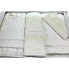 Completo bagno corredo sposa in spugna Botticelli Home Adele