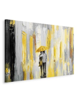 Quadro Umbrella in Love (1 Part) Wide Yellow