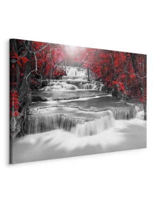 Quadro Cascade of Thoughts (1 Part) Wide Red