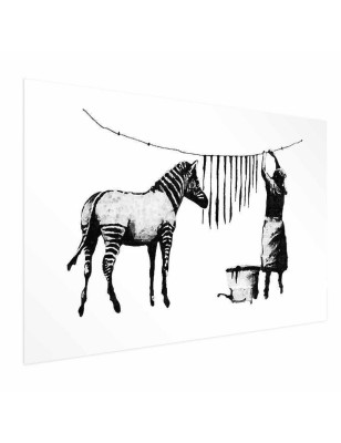 Poster - Banksy: Zebra Washing