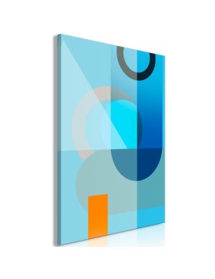 Quadro  Blue Surface (1 Part) Vertical