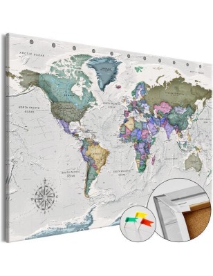 Quadri di sughero  World Destinations (1 Part) Wide [Cork Map]