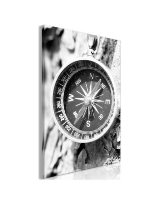 Quadro Black and White Compass (1 Part) Vertical