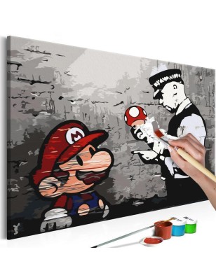 Quadro fai da te  Mario (Banksy)