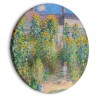 Quadro rotondo Il giardino di Monet a Vétheuil Claude Monet riproduzione