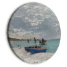 Quadro rotondo Spiaggia Sainte-Adresse Claude Monet riproduzione