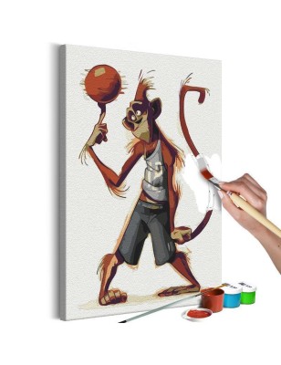 Quadro fai da te - Monkey Basketball Player