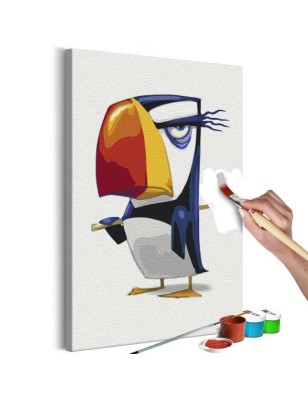 Quadro fai da te - Grumpy Penguin