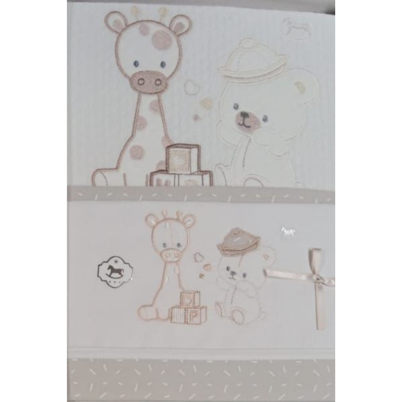 Lenzuola lettino neonato e copertina Mio piccolo Baby giraffa