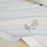 Lenzuola Matrimoniali Biancoperla Marino in Percalle di Cotone