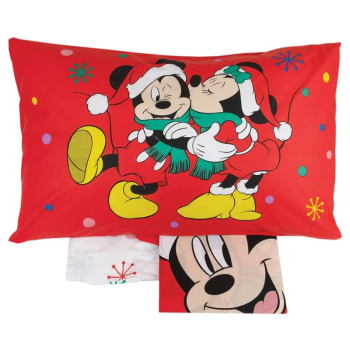 Lenzuola Minnie e Topolino Natale Disney Abete 2